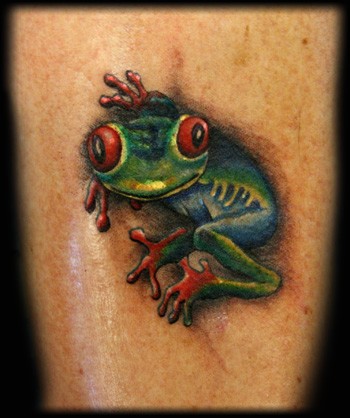 Tattoos - Angel Caban - Tree frog